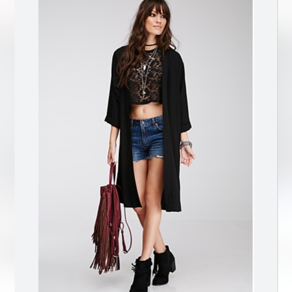 Aritzia Zlata long black cardigan - Picture 3 of 8